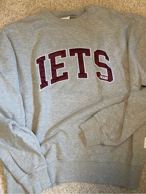 iets frans Collegiate Crewneck Sweatshirt - Large - Gray